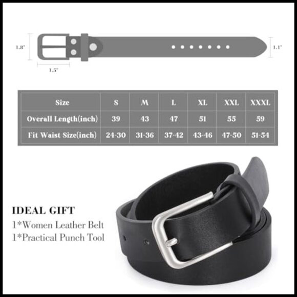 Faux Leather Women\'s Belt with Silver Buckle for Jeans and Dresses main image 4